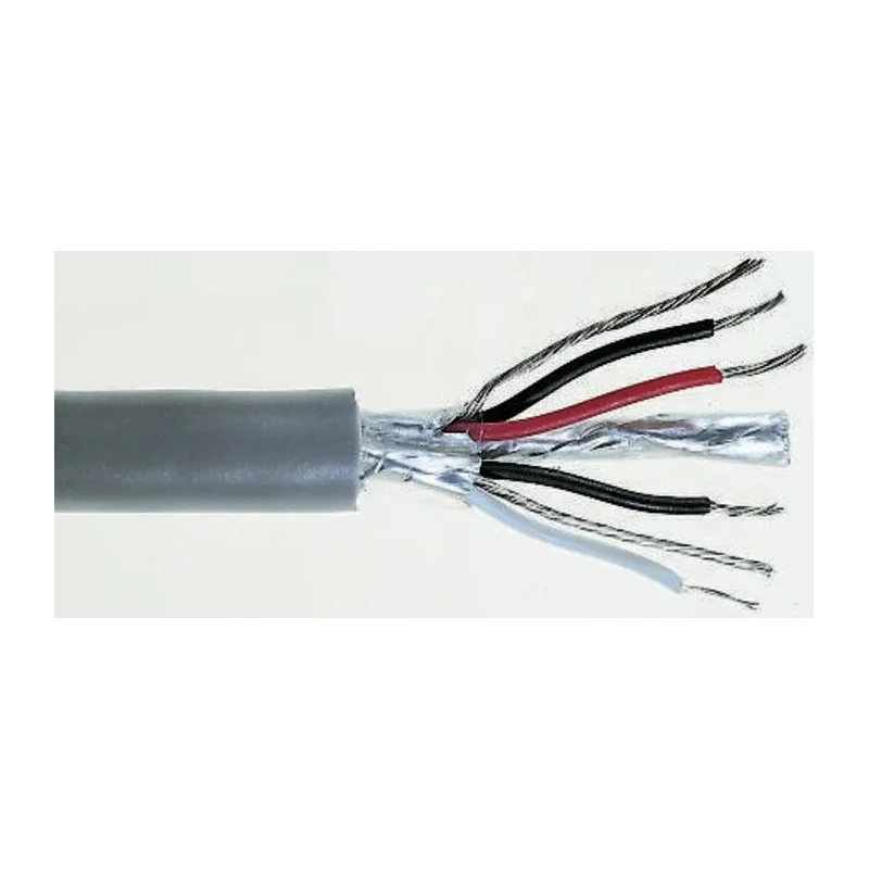 RS PRO Data Cable 2 Pairs 4 Cores 0.34 mm² High-Speed Shielded Grey Sheath 500 m 812-4700