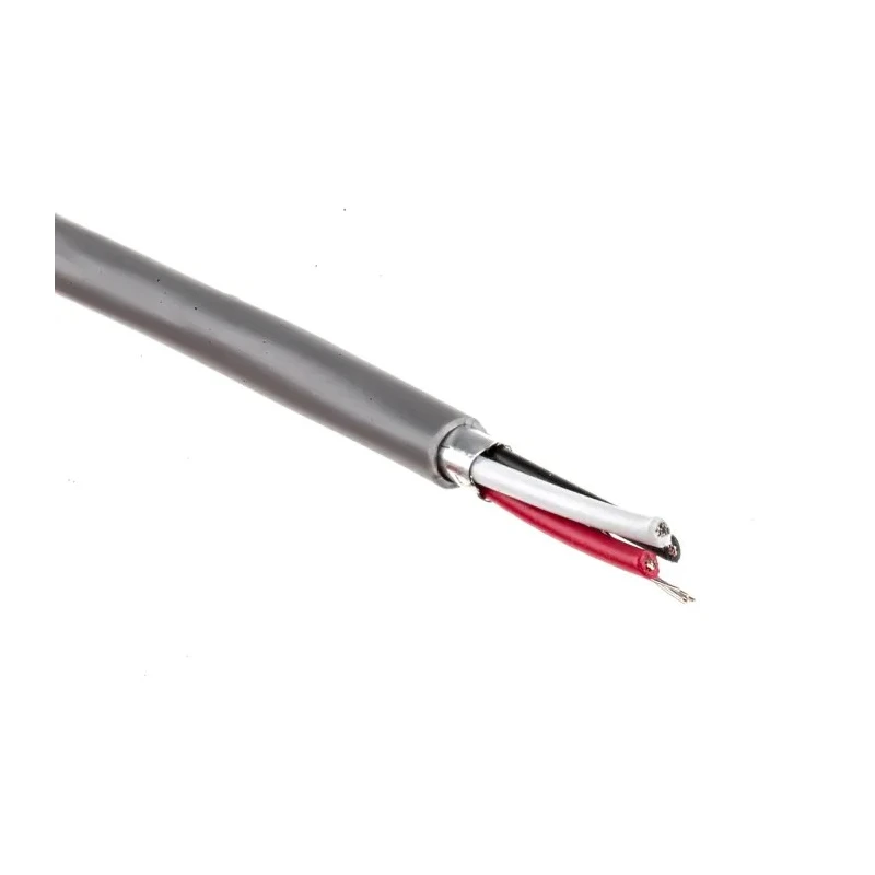 RS PRO Data Cable 3 Cores 0.22 mm² 100 m Voltage 300V Flame Retardant Polyvinyl Chloride Grey Sheath 812-4725