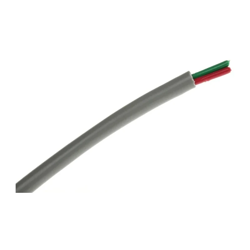RS PRO Data Cable 1 Pairs 2 Cores 0.64 mm² 100 m Grey Sheath Polyvinyl Chloride 812-4741