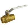RS PRO Brass Threaded Full Port Ball Valve BSP Female 1/2 to 4 in, 3 bar, Steel Handle 812-5144