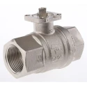 RS PRO Brass Female Female 2-Way Ball Valve 1 in Port Size 40 bar Maximum Pressure Model 812-5233