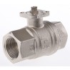 RS PRO Brass Female Female 2-Way Ball Valve 1 in Port Size 40 bar Maximum Pressure Model 812-5233
