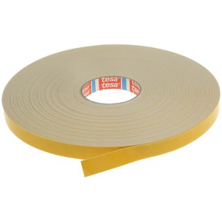 Tesa White Adhesive Foam Tape 19mm Width x 50m Length, 1.15mm Thickness, Acrylic Adhesive, Double-Sided 04952-00533-00