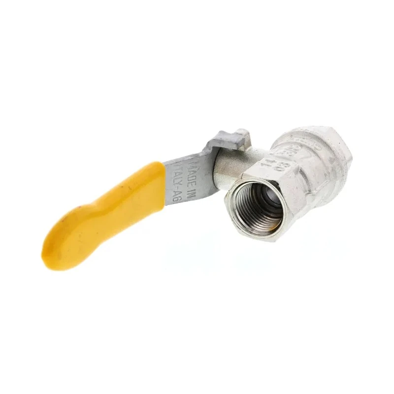 RS PRO Nickel Plated Brass Threaded Ball Valve BSPT 3/8 in Full Port, Stainless Steel Handle, PN40/PN30 812-5261