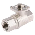 RS PRO Brass Threaded 2-Way G Ball Valve 1/2 in, Full Port, Brass Body, ISO 5211 Mounting Pad 812-5236