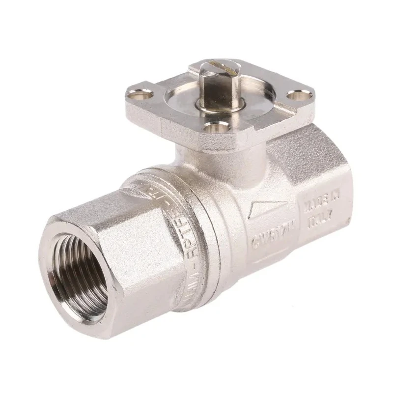RS PRO Brass Threaded 2-Way G Ball Valve 1/2 in, Full Port, Brass Body, ISO 5211 Mounting Pad 812-5236