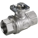 RS PRO Nickel Plated Brass Threaded Threaded Full Port Ball Valve, BSP 40 bar Pressure Rating 1 to 2 in Port Size 812-5255