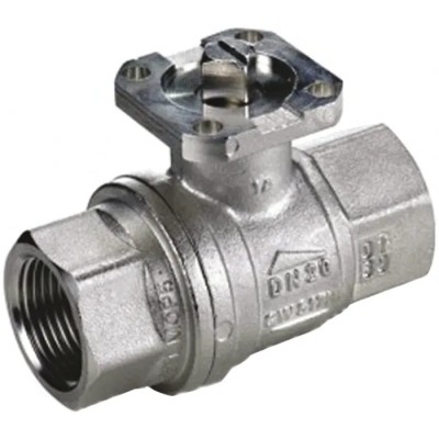 RS PRO Nickel Plated Brass Threaded Threaded Full Port Ball Valve, BSP 40 bar Pressure Rating 1 to 2 in Port Size 812-5255