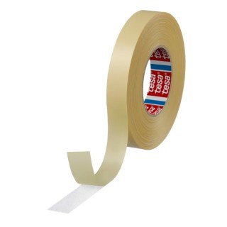 Tesa Double Sided Cloth Tape 25mm x 50m, Synthetic Rubber Adhesive, 5.5N/cm Adhesion, 38N/cm Tensile 04939-00010-00