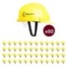 Robustt X Shree Jee Nape Type Adjusment-Safety Yellow Helmet (Pack of 50)