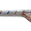 Thomas & Betts Spiral Cable Wrap Polyethylene Natural 100 mm Max Bundle Diameter 19 mm Cable 7TCG054090R0225 SRPE-19-9
