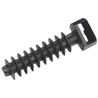 Thomas & Betts Heavy Duty Cable Tie Wall Plug 43.1 mm x 13.2 mm, Black Polyamide Col-Ty 7TCG009750R0010 CT-5359