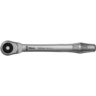 Wera Zyklop 1/4 in Ratchet with Ratchet Handle, 141mm Overall 05004003001