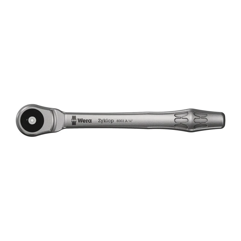 Wera Zyklop 1/4 in Ratchet with Ratchet Handle, 141mm Overall 05004003001