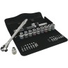 Wera 28-Piece 1/2 in Zyklop Socket Set Chrome Molybdenum Steel Drive Size 1/2 in 05004077001