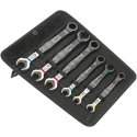 Wera 6-Piece Combination Ratchet Spanner Set Chrome Molybdenum Steel Chrome Finish 05020022001