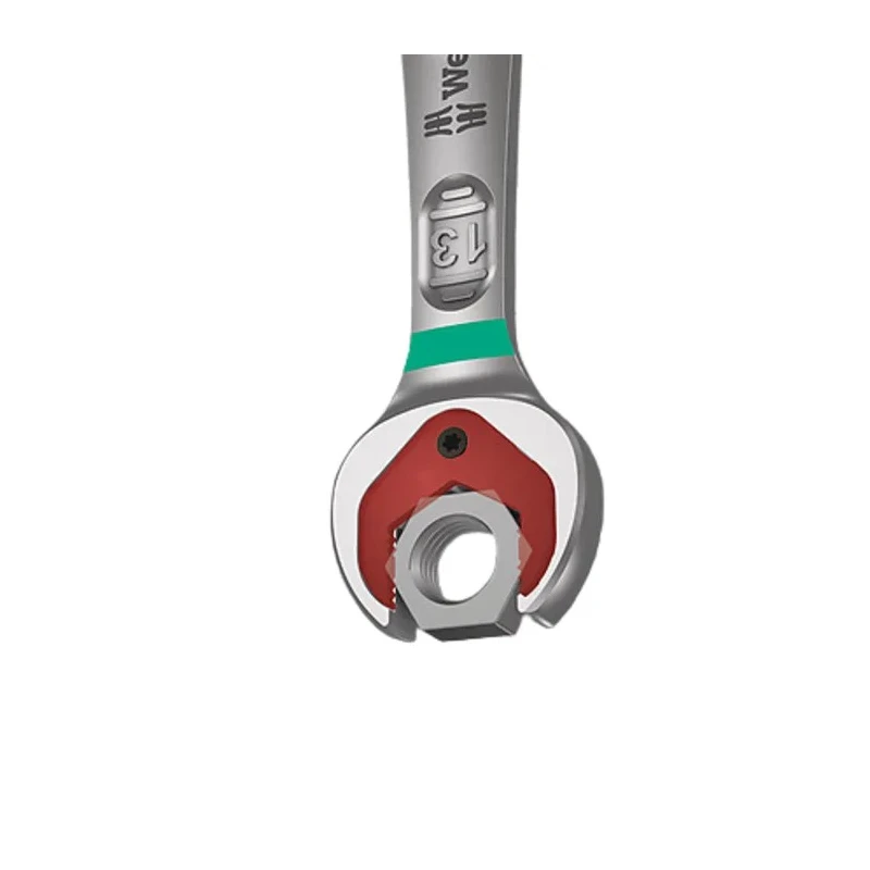 Wera 6-Piece Combination Ratchet Spanner Set Chrome Molybdenum Steel Chrome Finish 05020022001