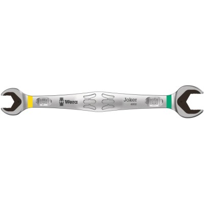 Wera Double Ended Open Spanner Metric, 10 to 13 mm Chrome Molybdenum Steel, Offset Head, 167mm Length 05003760001