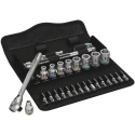 Wera 28-Piece 1/4 in Zyklop Chrome Molybdenum Steel Socket Set 05004018001