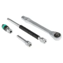 Wera 28-Piece 1/4 in Zyklop Chrome Molybdenum Steel Socket Set 05004018001