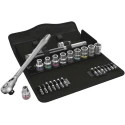 Wera 28-Piece 1/2 in Zyklop Socket Set Chrome Molybdenum Steel Chrome Finish 05024174001