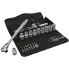Wera 28-Piece 1/2 in Zyklop Socket Set Chrome Molybdenum Steel Chrome Finish 05024174001