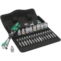 Wera 28-Piece 1/4 in Zyklop Socket Set Chrome Molybdenum Steel Czech Republic 05004019001