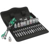Wera 28-Piece 1/4 in Zyklop Socket Set Chrome Molybdenum Steel Czech Republic 05004019001