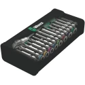 Wera 28-Piece 1/4 in Zyklop Socket Set Chrome Molybdenum Steel Czech Republic 05004019001