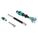 Wera 28-Piece 1/4 in Zyklop Socket Set Chrome Molybdenum Steel Czech Republic 05004019001