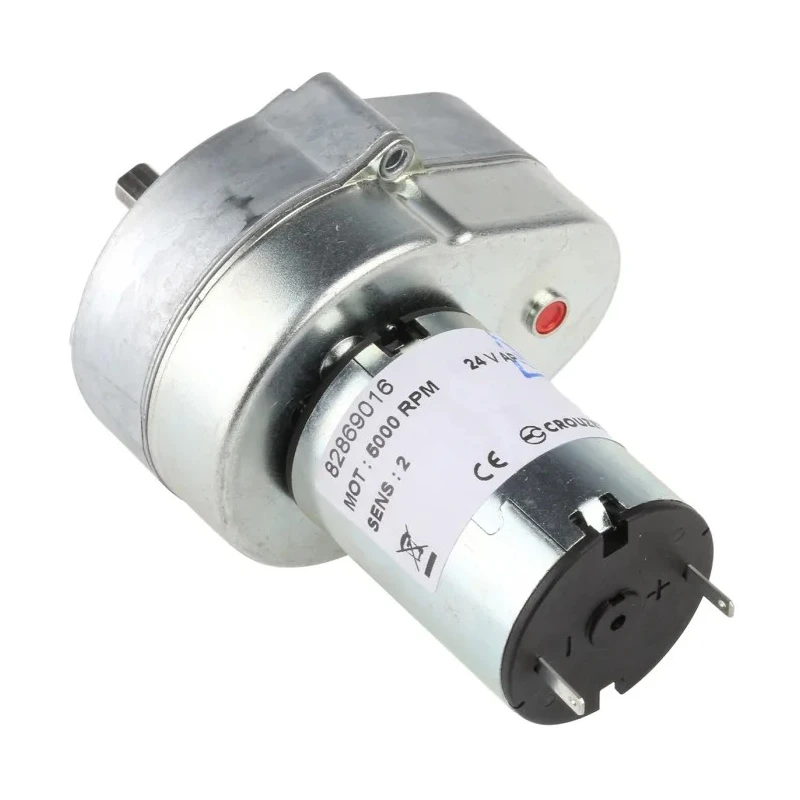 Crouzet Brushed Geared DC Geared Motor 3W 24V dc 2 Nm Torque 2.9 rpm Speed 6 mm Shaft Diameter 82869016