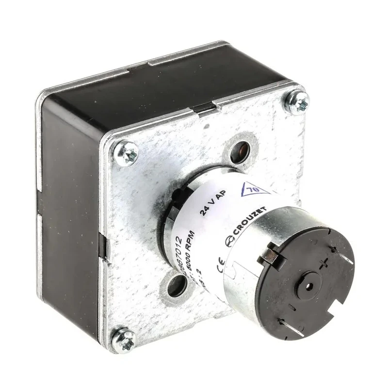 Crouzet Brushed Geared DC Geared Motor 24V dc 3W 5Nm Torque 8rpm Speed 8mm Shaft Diameter 82867012