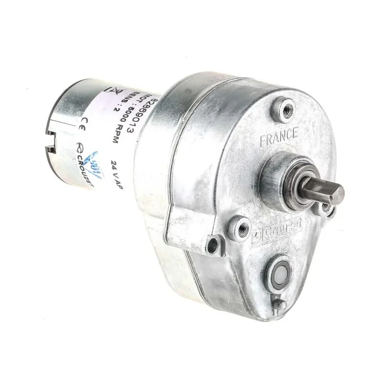 Crouzet Brushed Geared DC Geared Motor 3 W 24V DC 2 Nm Torque 27 RPM 6 mm Shaft Diameter 82869013