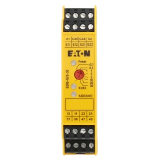 Eaton Safety Relay 24V DC, 2 Safety Contacts, Automatic & Manual Reset ESR5