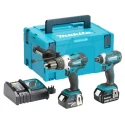 Makita 18V Cordless Power Tool Kit, Combi Drill and Impact Driver, 4Ah Battery Capacity, Type G British 3-Pin DLX2145TJ