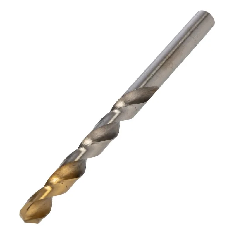 Dormer High Speed Steel Tin Twist Drill Bit 8.2mm Shank, 117mm Overall Length, Titanium Nitride Coating A002S8.2
