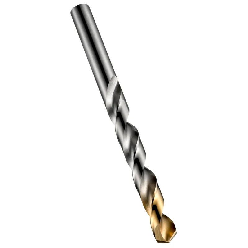 Dormer High Speed Steel Tin Twist Drill Bit 8.2mm Shank, 117mm Overall Length, Titanium Nitride Coating A002S8.2