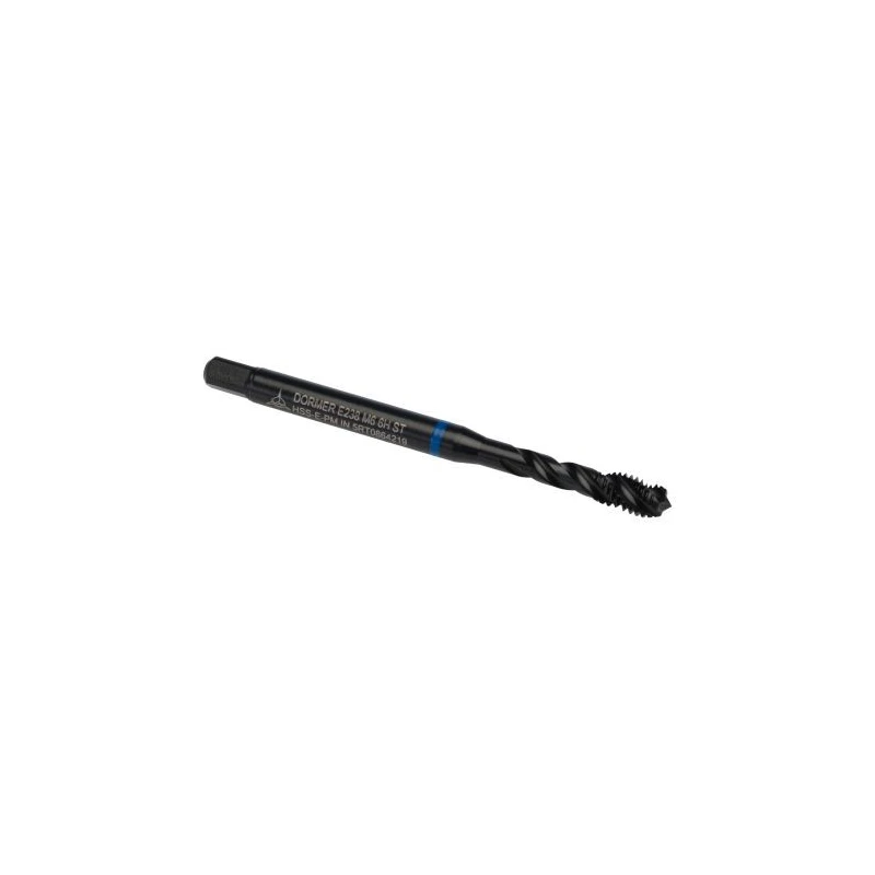 Dormer Machine Threading Tap M6 Thread Metric Standard Right Hand Spiral Flute HSS 80mm Overall Length E238M6