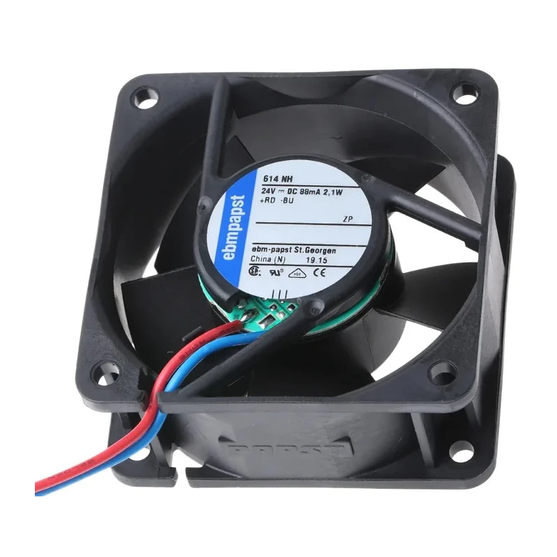 ebm-papst 600 N Series Axial Fan 24V dc 2.1W 43m³/h 60 mm Ball Bearing 614NH