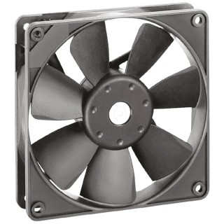 ebm-papst 4400 F Series Axial Fan, 12V DC, 114 m³/h Airflow, 2W Power, 119 mm Rectangular Frame 4412FGML