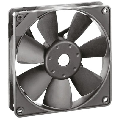 ebm-papst 4400 F Series Axial Fan, 12V DC, 114 m³/h Airflow, 2W Power, 119 mm Rectangular Frame 4412FGML