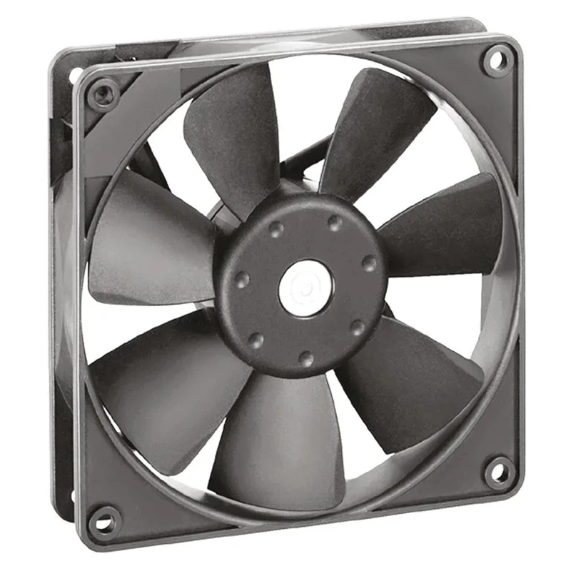 ebm-papst 4400 F Series Axial Fan, 12V DC, 114 m³/h Airflow, 2W Power, 119 mm Rectangular Frame 4412FGML