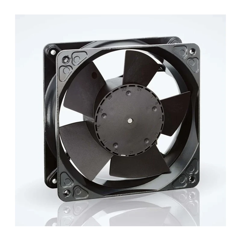 ebm-papst 4100 N Series Compact DC Axial Fan, 24V DC, 237 m³/h Air Flow, 11W Power, Protection, Ball Bearing, 119 mm x IP20