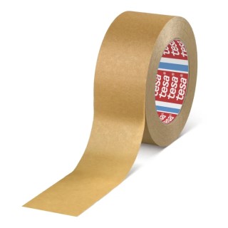 Tesa Brown Crepe Paper Masking Tape 25mm x 50m Natural Rubber Adhesive Heat Resistant Up to 163°C 04304-00001-01