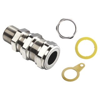 Kopex-EX C1 Series Metallic Brass Cable Gland Kit M20 Thread 12 mm Min. 20 mm Max. IP66 7TCA297180R0363 EXN04MLC1K