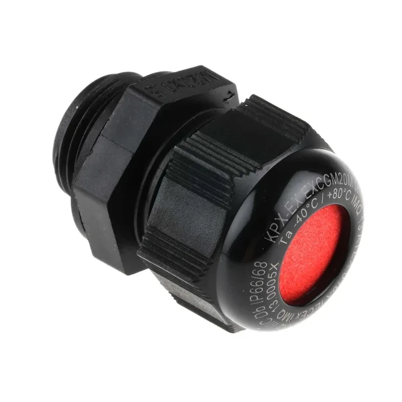 Kopex-EX Black Nylon Cable Gland with M20 Thread, 10 mm Min. to 14 mm Max. Cable Diameter, IP66 and 7TCA297180R0004 EXCGM20M