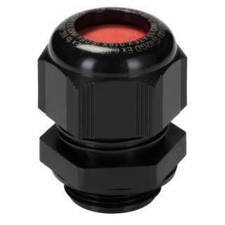 Kopex-EX Black Nylon Cable Gland M25 Thread Size, 13-18 mm Diameter, IP68 IP66, ATEX Certified 7TCA297180R0009 EXCGM25S