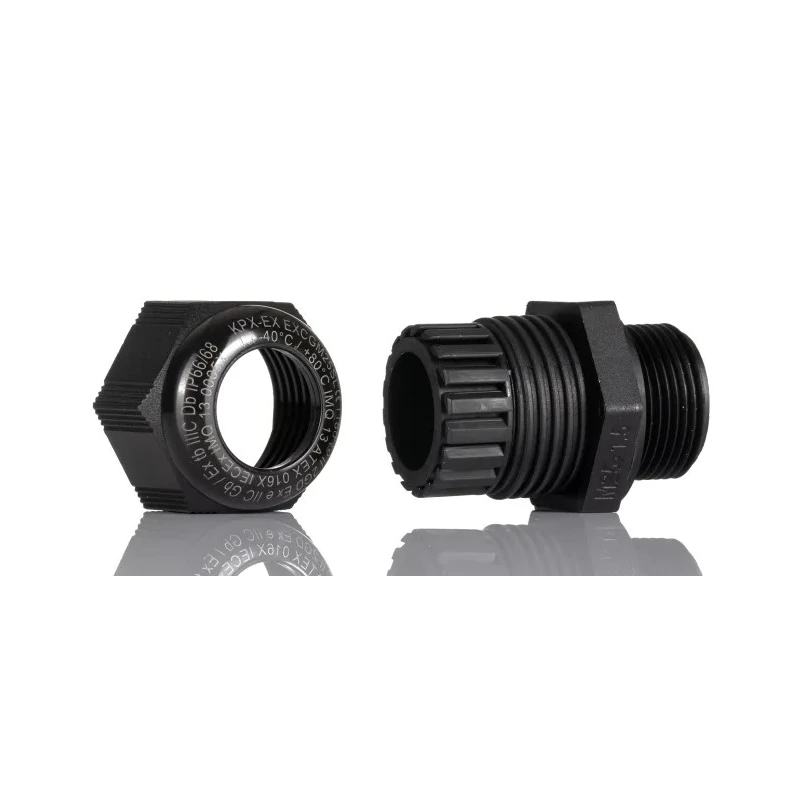 Kopex-EX CGM Series Black Nylon Cable Gland M25 Thread Size 13 mm to 18 mm IP68 IP66 7TCA297180R0010 EXCGM25SL