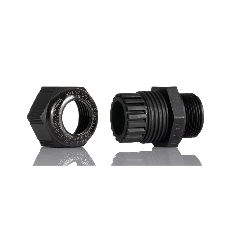 Kopex-EX CGM Series Black Nylon Cable Gland M20 Thread 10-14 mm Diameter IP68 IP66 7TCA297180R0005 EXCGM20ML
