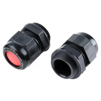 Kopex-EX Black Nylon Cable Gland M25 Thread 11 mm to 17 mm Diameter IP66 IP68 ATEX 7TCA297180R0008 EXCGM25M